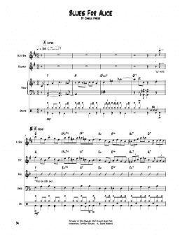 page one of Blues For Alice (Transcribed Score)