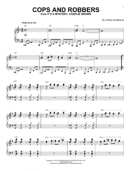 page one of Cops And Robbers (Piano Solo)