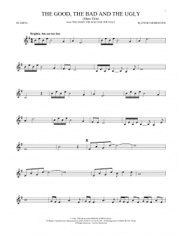 page one of The Good, The Bad And The Ugly (Main Title) (Ocarina)