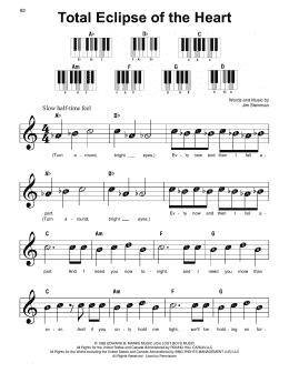 page one of Total Eclipse Of The Heart (Super Easy Piano)