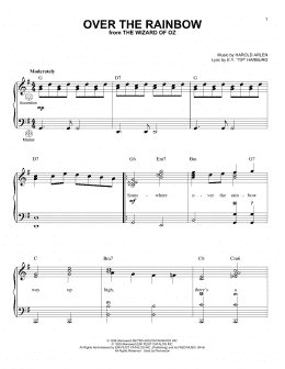 page one of Over The Rainbow (Accordion)