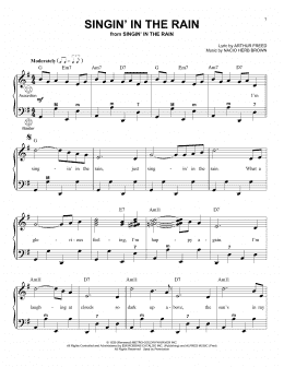 page one of Singin' In The Rain (Accordion)