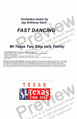 page one of  TEXAS TWO STEP w/o twirls - from FAST DANCING #4.