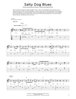 page one of Salty Dog Blues (Dobro)