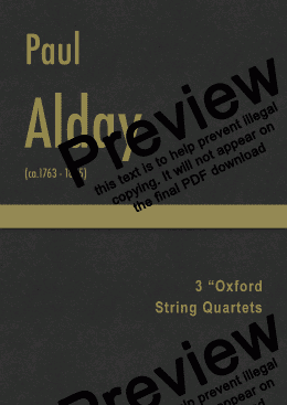 page one of Alday - 3 Oxford String Quartets