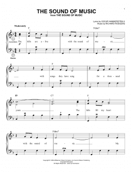 page one of The Sound Of Music (Accordion)