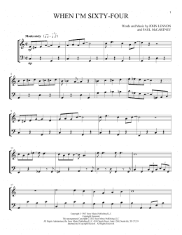 page one of When I'm Sixty-Four (Instrumental Duet)