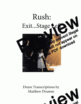 page one of Exit Stage Left - Rush (complete live album)