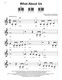 page one of What About Us (Super Easy Piano)