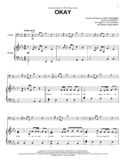 page one of Okay (Easy Piano Solo)