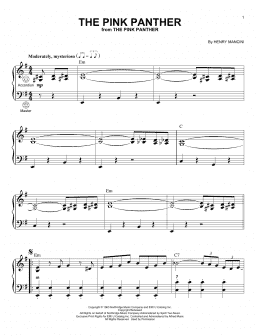 page one of The Pink Panther (Accordion)