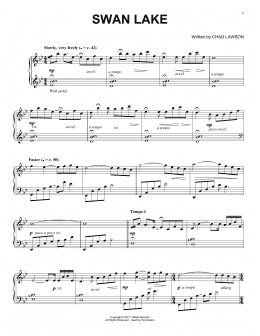 page one of Swan Lake (Piano Solo)