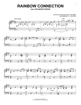 page one of The Rainbow Connection (Piano Solo)