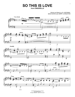 page one of So This Is Love (from Cinderella) (Piano Solo)