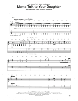 page one of Mama Talk To Your Daughter (Guitar Tab)
