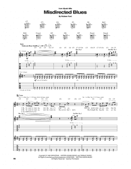 page one of Misdirected Blues (Guitar Tab)