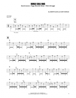 page one of Bugle Call Rag (Banjo Tab)