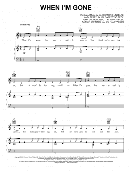 page one of When I'm Gone (Piano, Vocal & Guitar Chords (Right-Hand Melody))