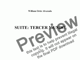page one of Suite - Tercer Mundo 