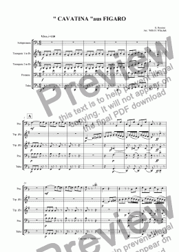 page one of CAVATINA from FIGARO