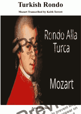page one of Rondo all Turca for Accordion