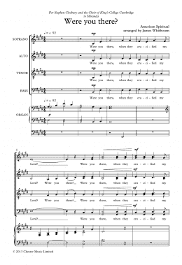 page one of Were You There? (SATB Choir)