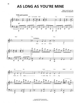 page one of As Long As You're Mine (from Wicked) (Piano & Vocal)