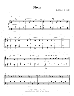 page one of Flora (Piano Solo)