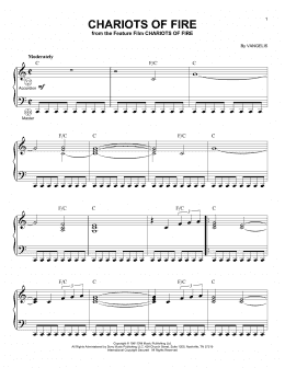 page one of Chariots Of Fire (Accordion)