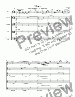 page one of That´s all" , for Oboe and String Orchestra