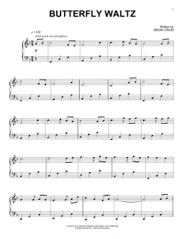 page one of Butterfly Waltz (Piano Solo)