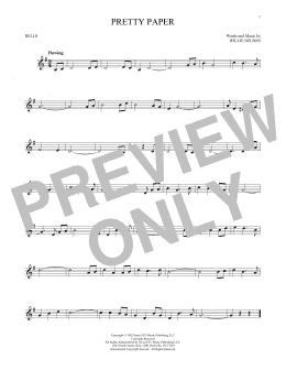 Roy Orbison: Pretty Paper sheet music for voice, piano or guitar
