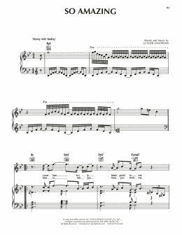 page one of So Amazing (Piano, Vocal & Guitar Chords (Right-Hand Melody))