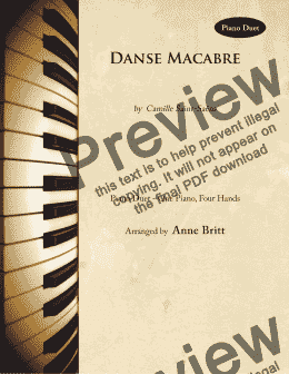 page one of Danse Macabre