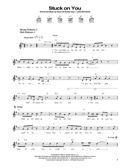 page one of Stuck On You (Easy Guitar)