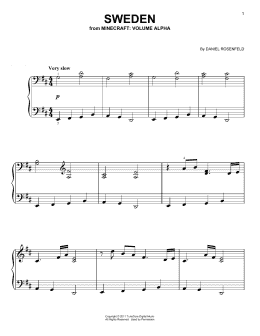 Sweden (Easy Piano) - Print Sheet Music Now
