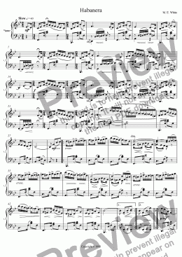 page one of Habanera