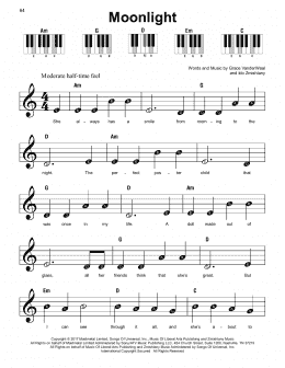 page one of Moonlight (Super Easy Piano)