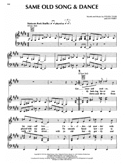 page one of Same Old Song And Dance (Piano, Vocal & Guitar Chords (Right-Hand Melody))