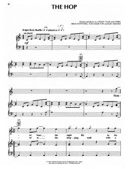 page one of The Hop (Piano, Vocal & Guitar Chords (Right-Hand Melody))
