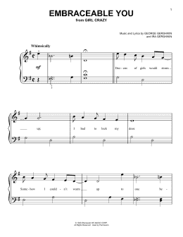 page one of Embraceable You (Very Easy Piano)