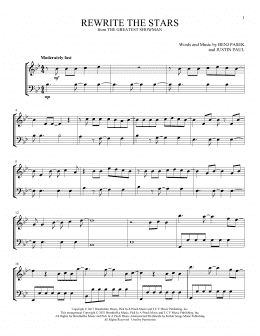 page one of Rewrite The Stars (from The Greatest Showman) (Instrumental Duet)