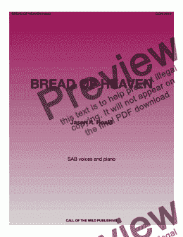 page one of Bread of Heaven 