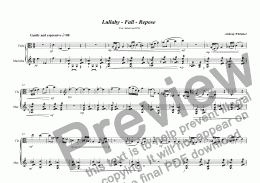 page one of Lullaby - Fall - Repose