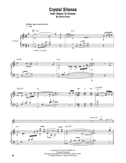 page one of Crystal Silence (Piano Transcription)