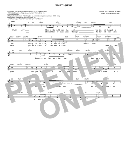 page one of What's New? (Lead Sheet / Fake Book)