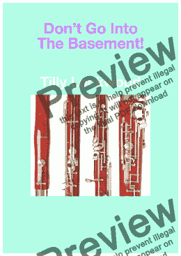 page one of Don't Go Into The Basement! (for lone bassoon)