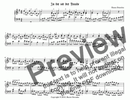 page one of In dir ist der Freud - Chorale Prelude