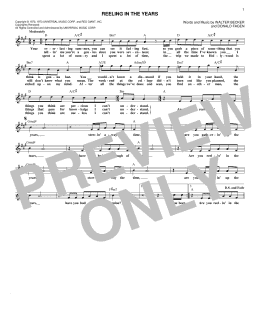 page one of Reeling In The Years (Lead Sheet / Fake Book)