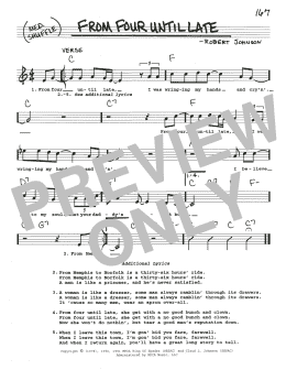 page one of From Four Until Late (Real Book – Melody, Lyrics & Chords)